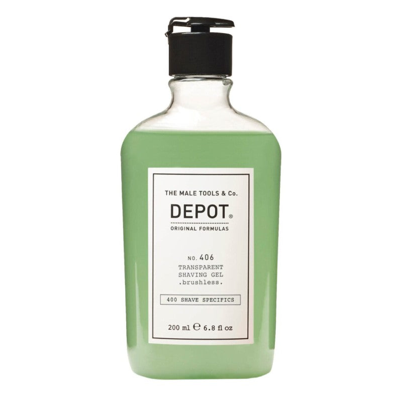 No.406 Transparent Shaving Gel Brushless 200ml Depot