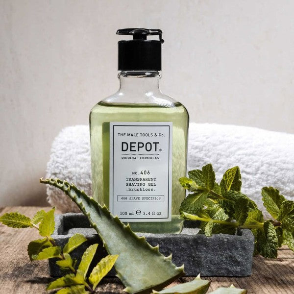 No.406 Transparent Shaving Gel Brushless 200ml Depot