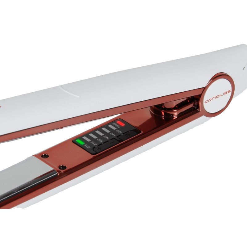 Plancha de Pelo C1 White Copper Soft Touch Corioliss