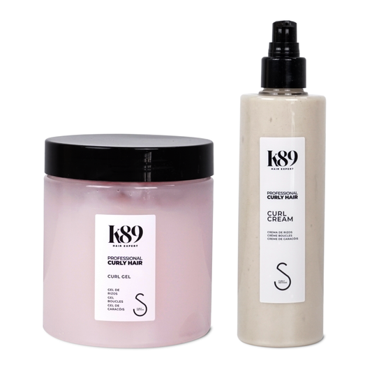 Pack Curly Hair K89 - Gel definidor y crema modeladora para rizos perfectos
