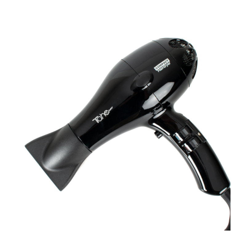 Secador Negro Compact Hair Dryer Tahe
