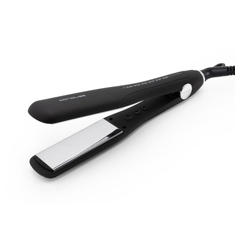 Plancha de Pelo The Wide Black Soft Touch Corioliss