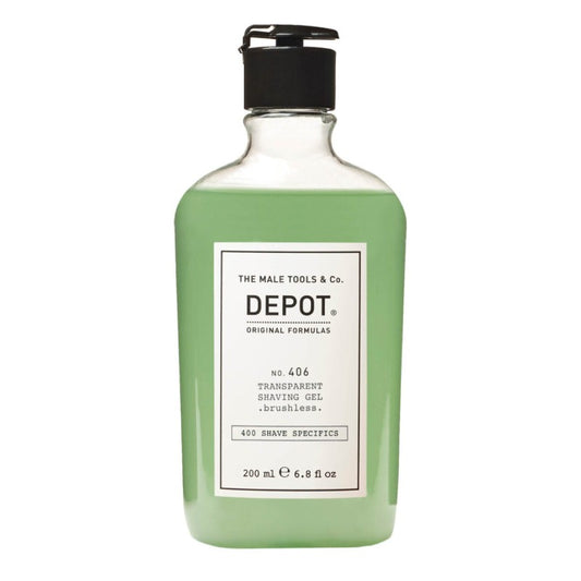 No.406 Transparent Shaving Gel Brushless 200ml Depot
