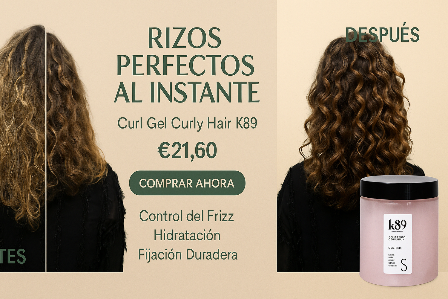 Banner con antes y después