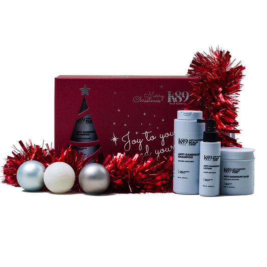 Pack Navidad K89 Anti Dandruff Scalp Care con champú y tratamiento anticaspa profesional
